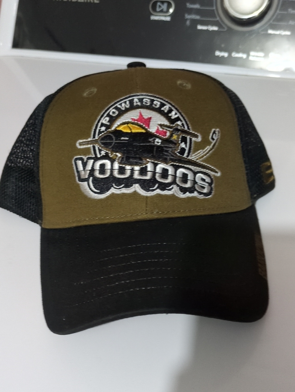 Kids Voodoos Trucker Hat in Olive and Black